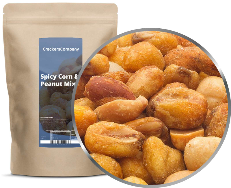 SPICY CORN & PEANUT MIX ZIP Beutel 400g – ZIP-Beutel