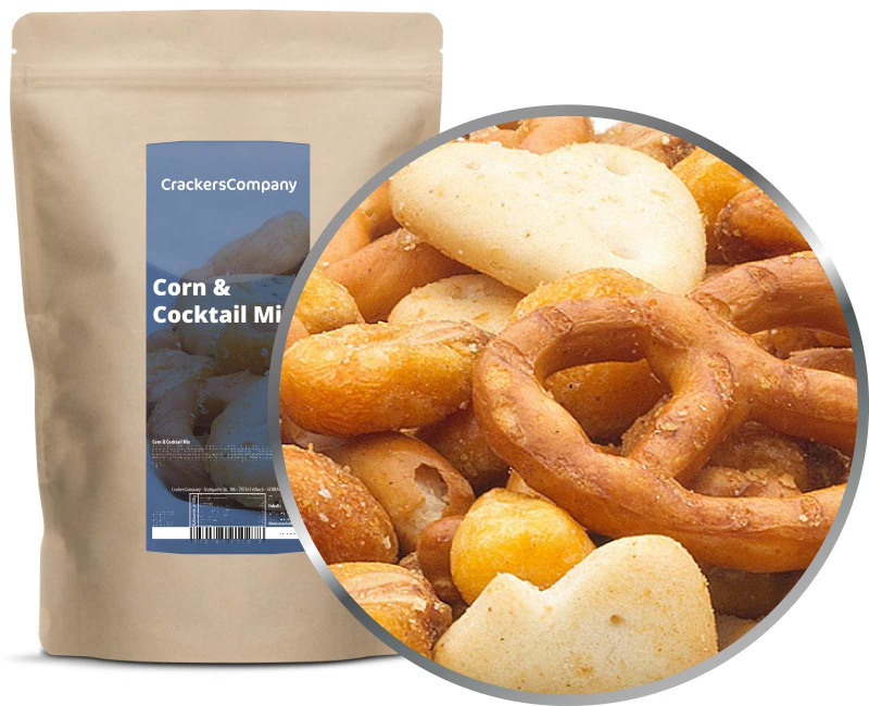 CORN & COCKTAIL MIX  ZIP bag 250g – ZIP pouch