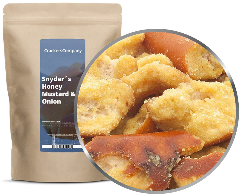 HONEY MUSTARD & ONION PRETZEL ZIP bag 300g – ZIP pouch