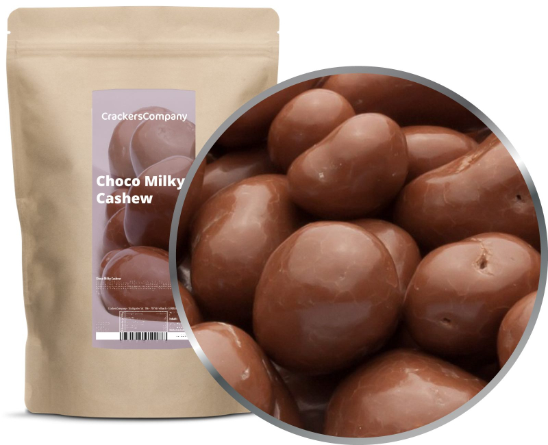 CHOCO MILKY CASHEW ZIP bag 700g – ZIP pouch
