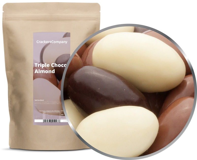TRIPLE CHOCO ALMOND ZIP Beutel 750g – ZIP-Beutel