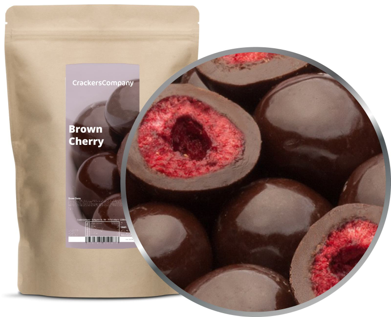 BROWN CHERRY ZIP bag 500g – ZIP pouch