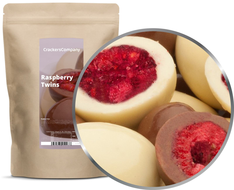 RASPBERRY TWINS ZIP Beutel 500g – ZIP-Beutel