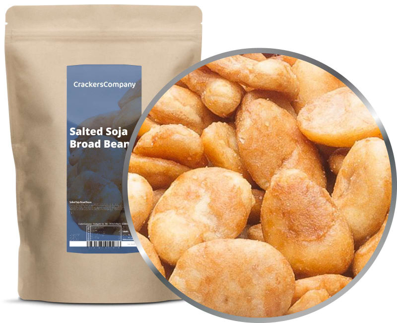 SALTED SOJA BROAD BEANS ZIP bag 400g – ZIP pouch