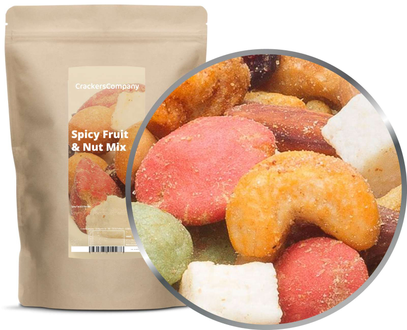 SPICY FRUIT & NUT MIX ZIP bag 450g – ZIP pouch