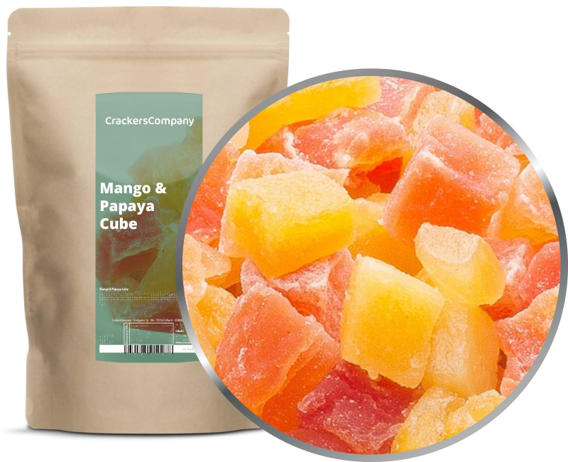 MANGO & PAPAYA CUBE ZIP Beutel 600g – ZIP-Beutel