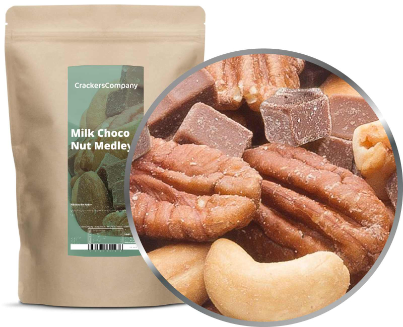MILK CHOCO NUT MEDLEY ZIP bag 500g – ZIP pouch