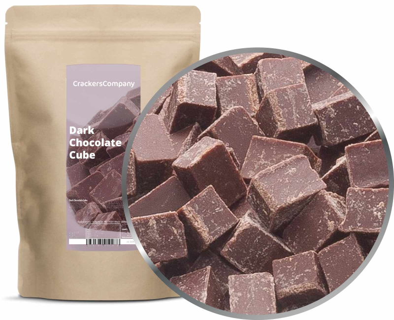 DARK CHOCOLATE CUBE ZIP bag 500g – ZIP pouch