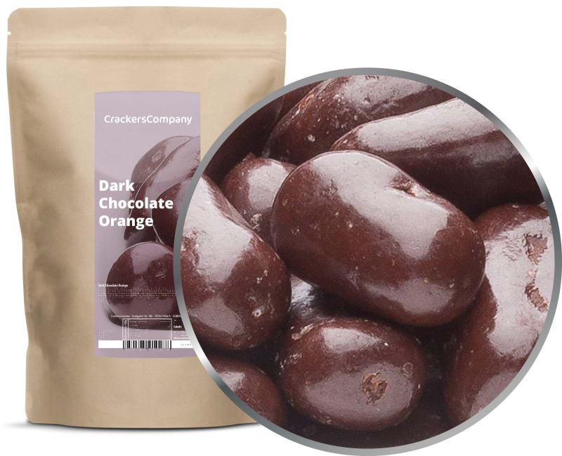 DARK CHOCOLATE ORANGE ZIP Beutel 600g – ZIP-Beutel