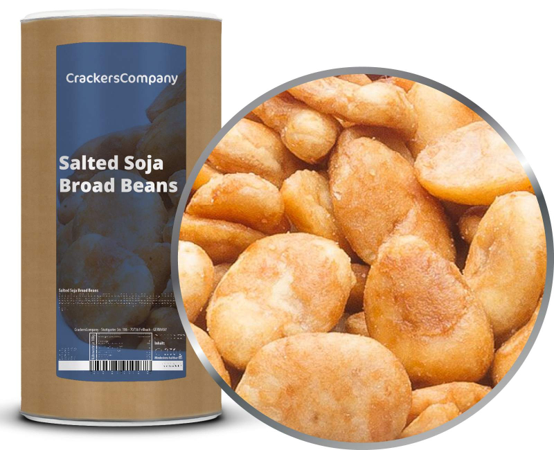 SALTED SOJA BROAD BEANS composite can large 600g – Large composite tin
