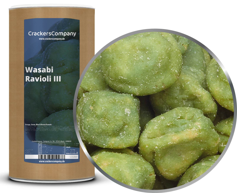 WASABI RAVIOLI III composite can large 500g – Large composite tin