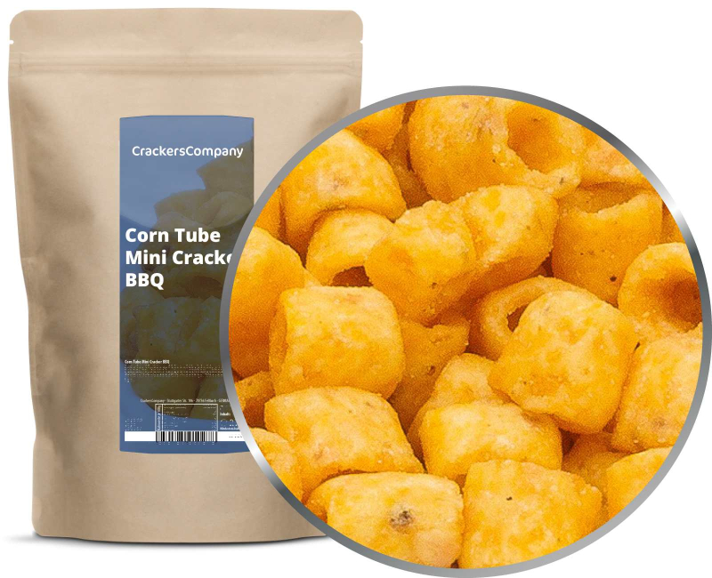 CORN TUBE MINI CRACKER BBQ ZIP Beutel 300g – ZIP-Beutel