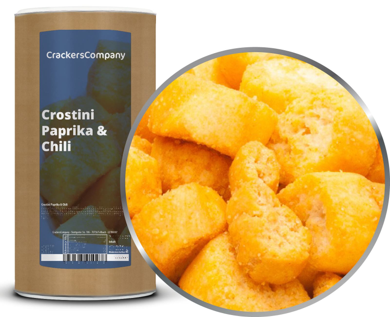 CROSTINI PAPRIKA & CHILI composite can large 300g – Large composite tin