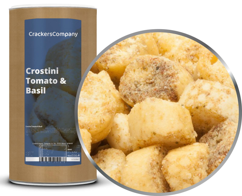 CROSTINI TOMATO & BASIL composite can large 300g – Large composite tin