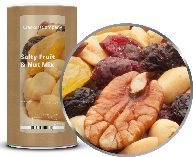 SALTY FRUIT & NUT MIX Membrandose groß 750g – Membrandose groß