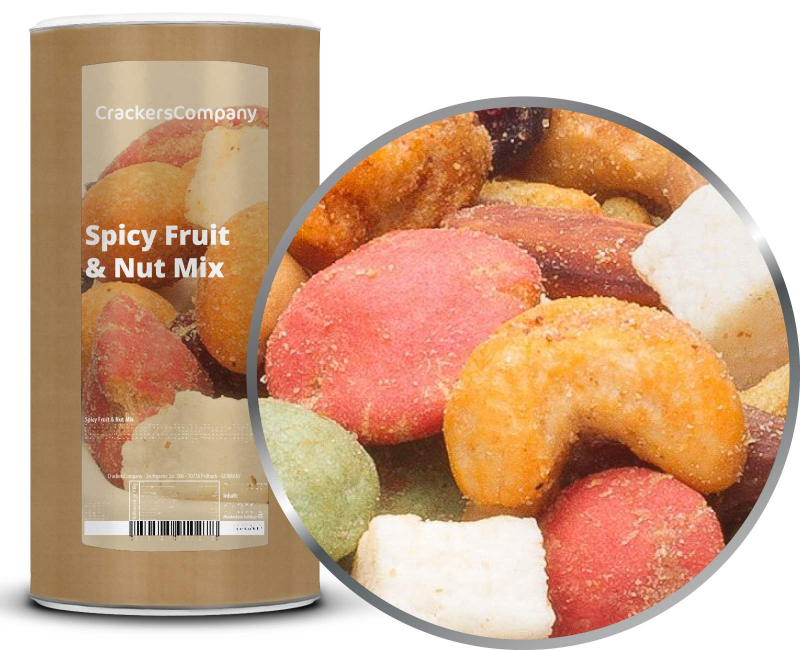 SPICY FRUIT & NUT MIX composite can large 600g – Large composite tin
