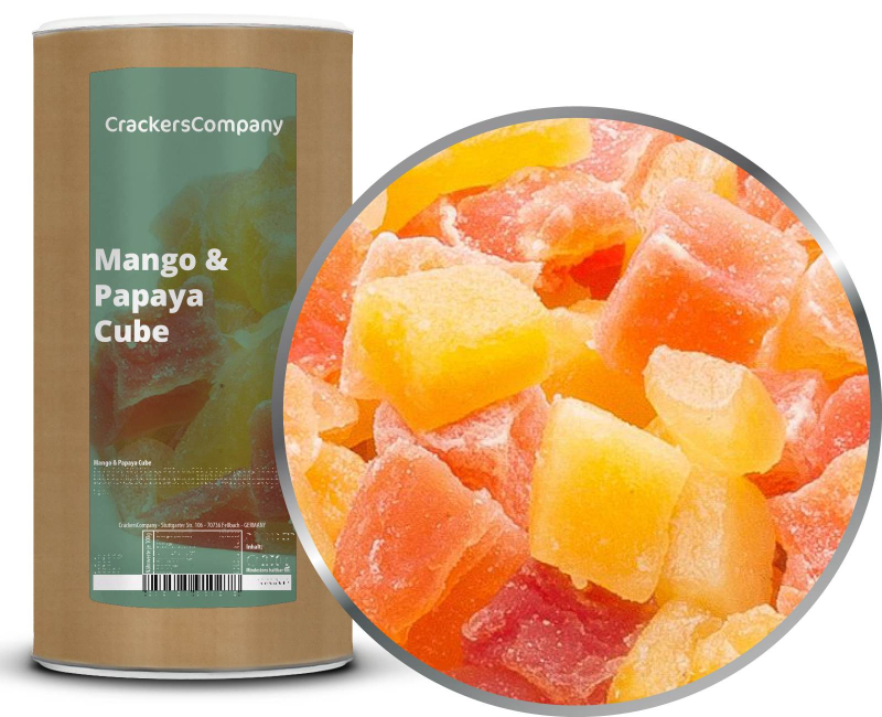 MANGO & PAPAYA CUBE Membrandose groß 700g – Membrandose groß