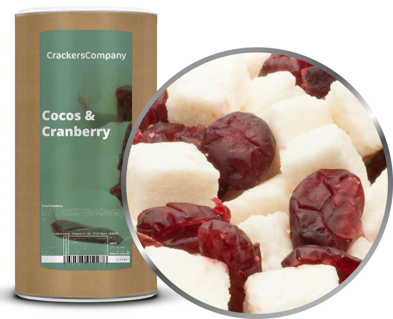 COCOS & CRANBERRY composite can large 650g – Large composite tin