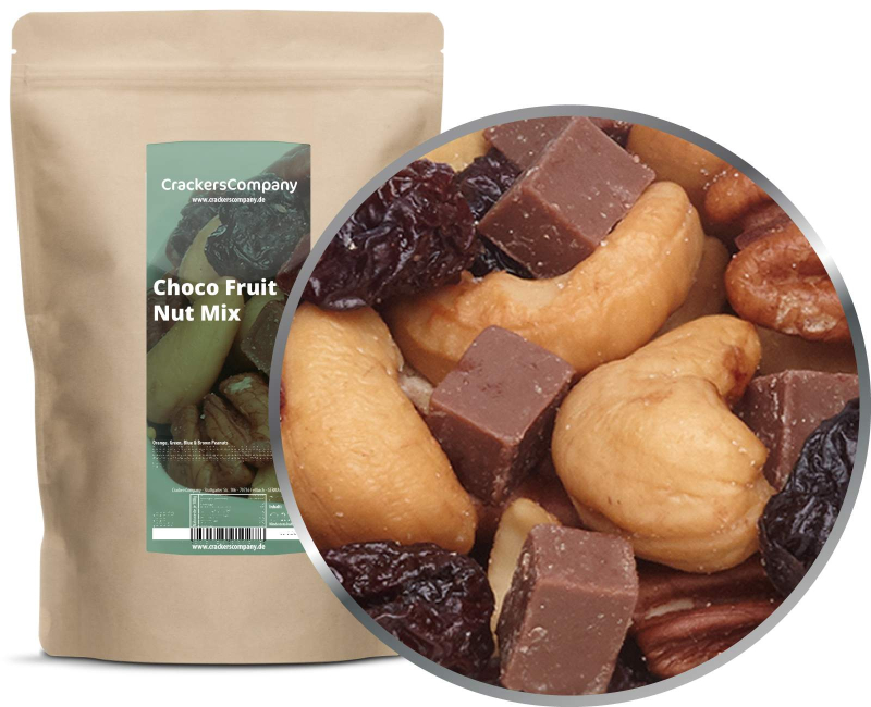 CHOCO FRUIT NUT MIX ZIP Beutel 600g – ZIP-Beutel