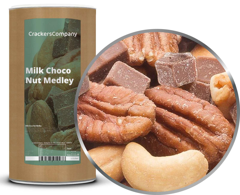 MILK CHOCO NUT MEDLEY composite can large 650g – Large composite tin