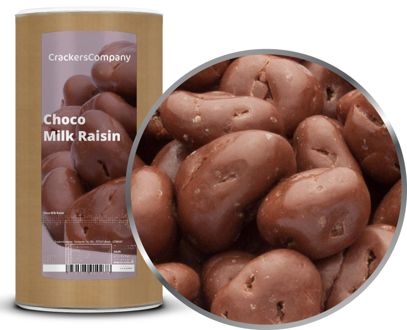 CHOCO MILK RAISIN composite can large 950g – Large composite tin