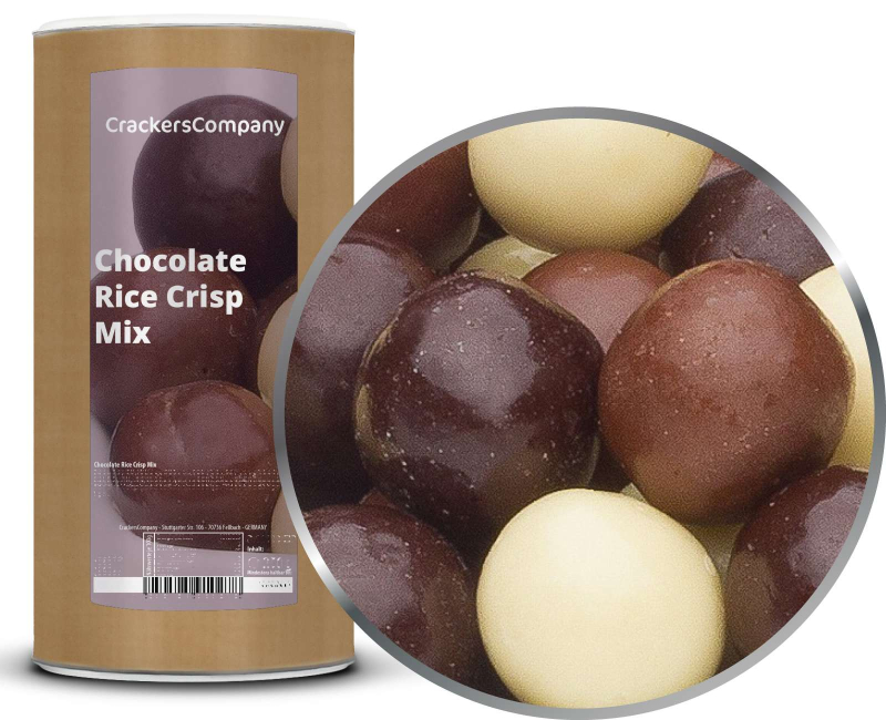 CHOCOLATE RICE CRISP MIX composite can large 550g – Large composite tin