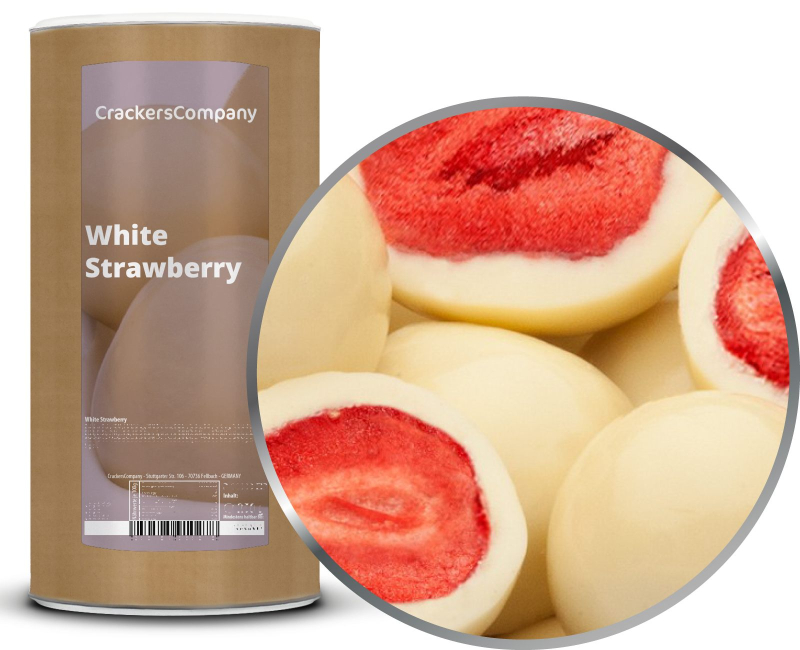 WHITE STRAWBERRY Membrandose groß 600g – Membrandose groß