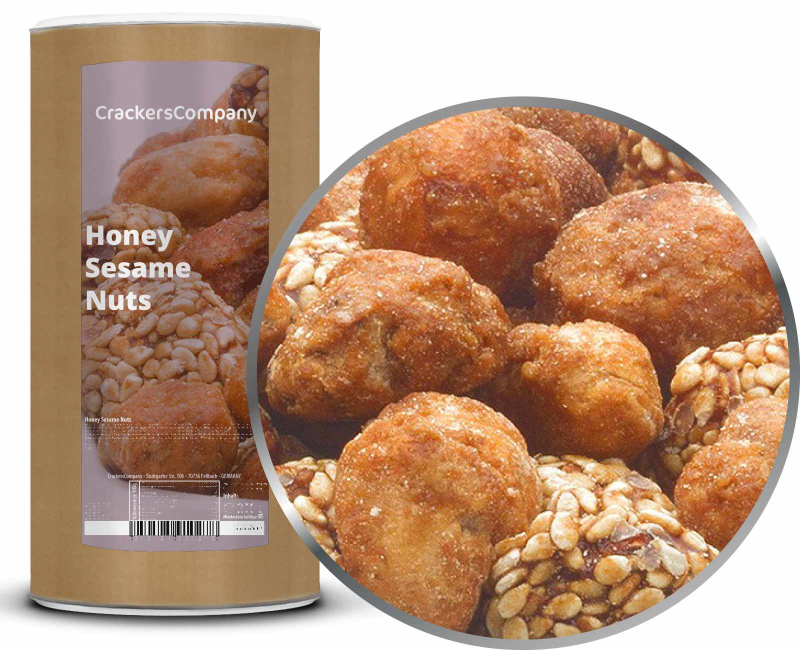 HONEY SESAME NUTS composite can large 650g – Large composite tin