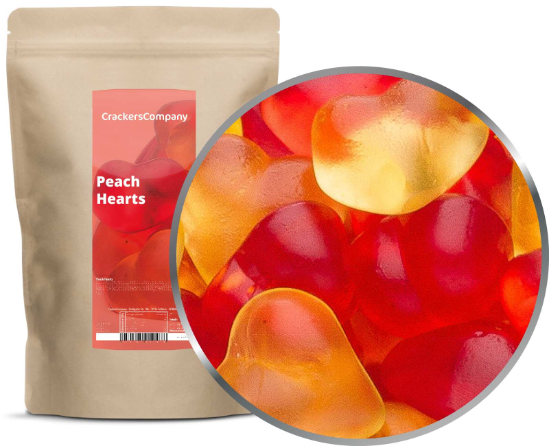 PEACH HEARTS ZIP Beutel 950g – ZIP-Beutel