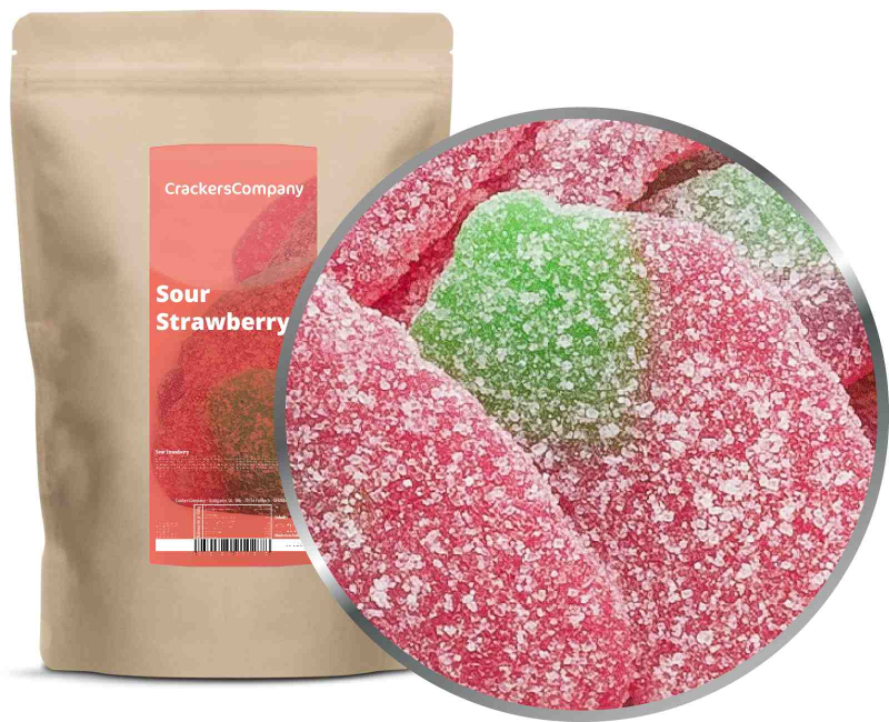 SOUR STRAWBERRY ZIP bag 700g – ZIP pouch