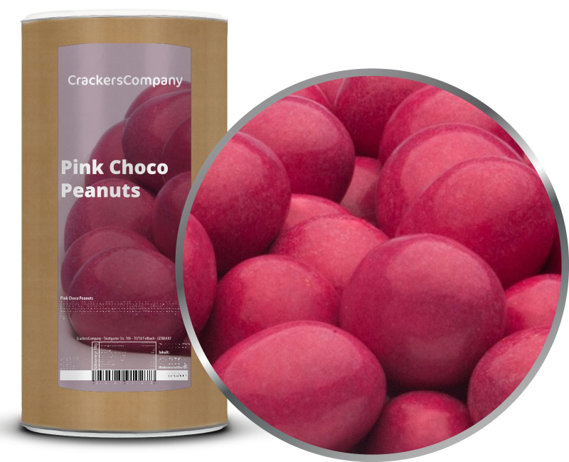 PINK CHOCO PEANUTS composite can large 950g – Large composite tin
