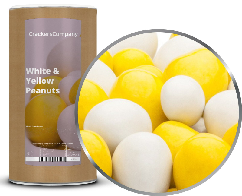WHITE & YELLOW PEANUTS composite can large 950g – Large composite tin