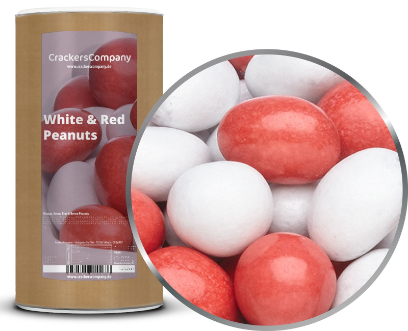 WHITE & RED PEANUTS composite can large 950g – Large composite tin