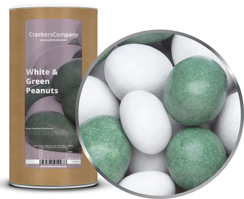 WHITE & GREEN PEANUTS composite can large 950g – Large composite tin
