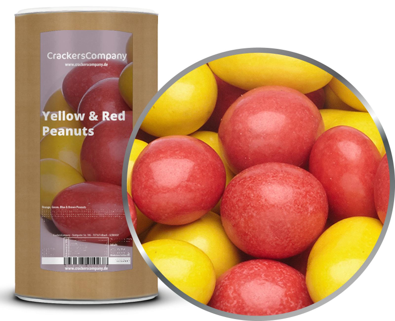 YELLOW & RED PEANUTS composite can large 950g – Large composite tin