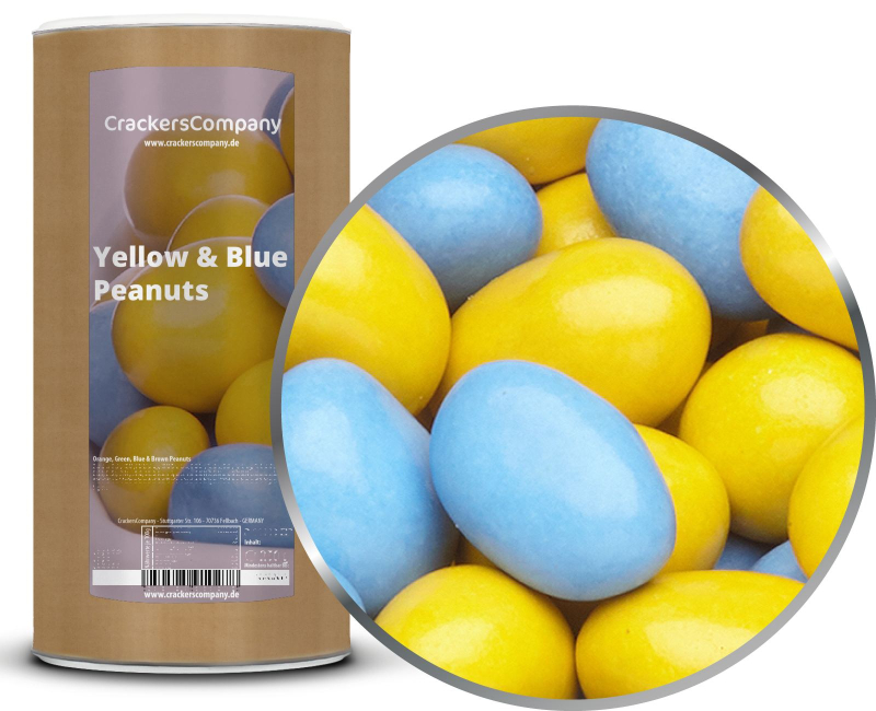 YELLOW & BLUE PEANUTS composite can large 950g – Large composite tin