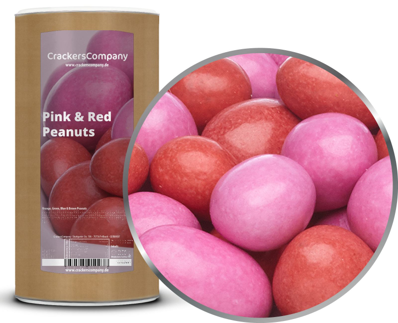 PINK & RED PEANUTS composite can large 950g – Large composite tin