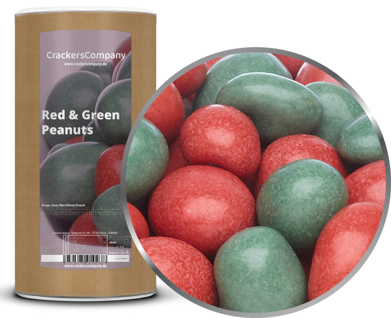 RED & GREEN PEANUTS composite can large 950g – Large composite tin