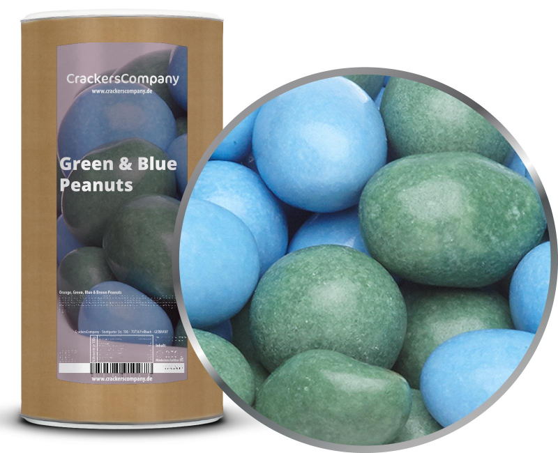 GREEN & BLUE PEANUTS composite can large 950g – Large composite tin