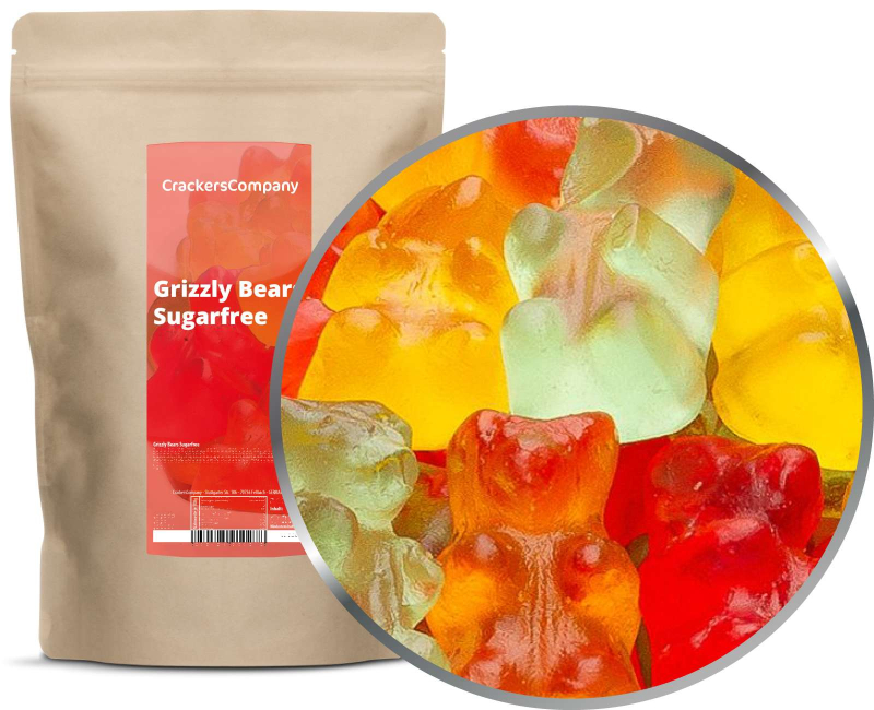 GRIZZLY BEARS SUGARFREE ZIP Beutel 850g – ZIP-Beutel