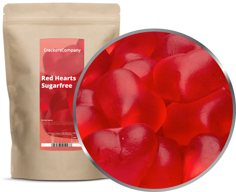 RED HEARTS SUGARFREE ZIP bag 1kg – ZIP pouch