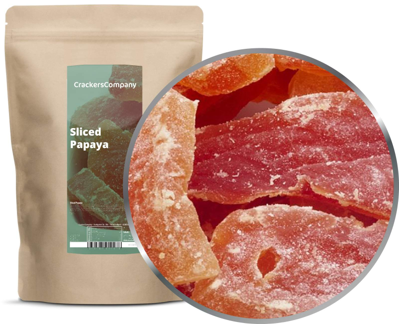 SILCED PAPAYA ZIP bag 400g – ZIP pouch