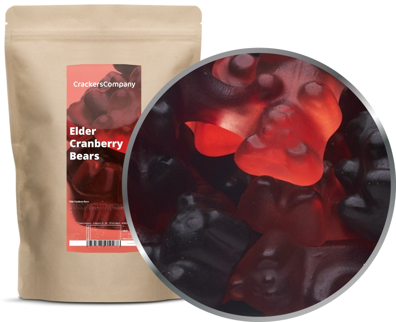 ELDER CRANBERRY BEARS ZIP bag 700g – ZIP pouch