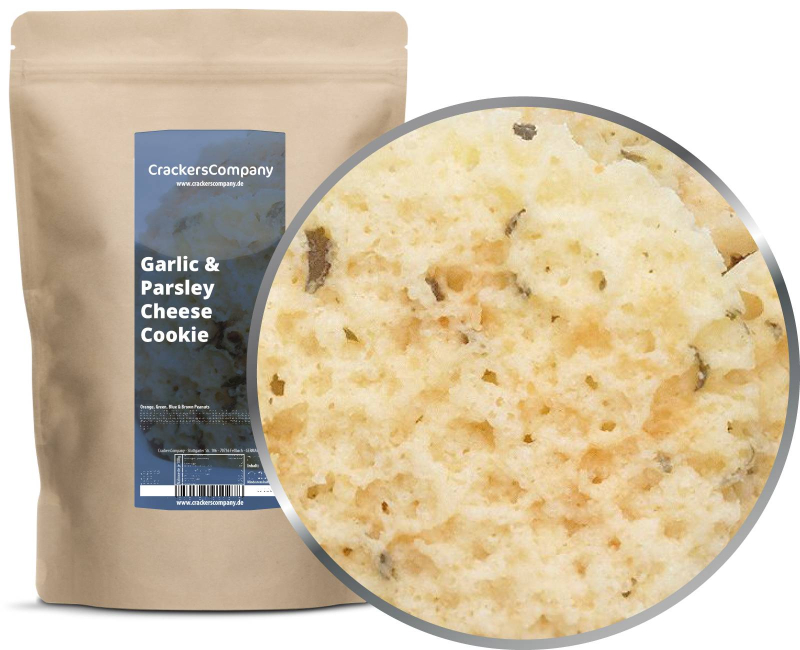 GARLIC & PARSLEY CHEESE COOKIE ZIP Beutel 150g – ZIP-Beutel
