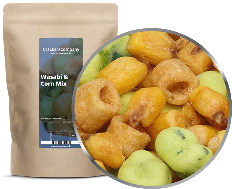 WASABI & CORN MIX ZIP bag 350g – ZIP pouch
