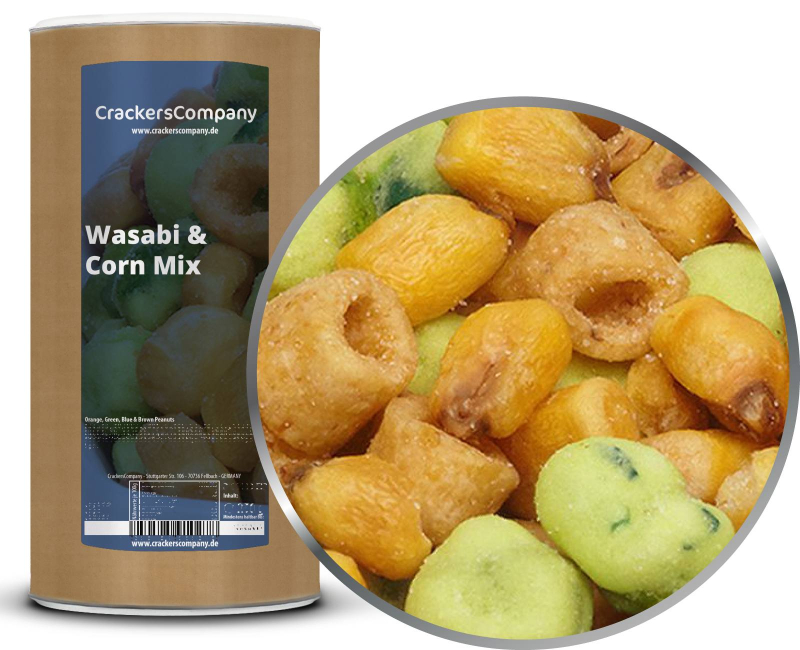 WASABI & CORN MIX composite can large 500g – Large composite tin
