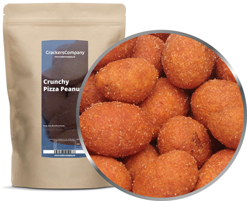 CRUNCHY PIZZA PEANUTS ZIP Beutel 400g – ZIP-Beutel