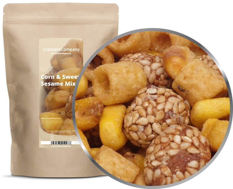 CORN & SWEET SESAME MIX ZIP bag 450g – ZIP pouch