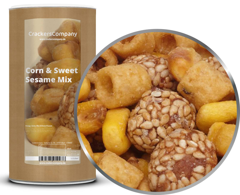 CORN & SWEET SESAME MIX composite can large 600g – Large composite tin