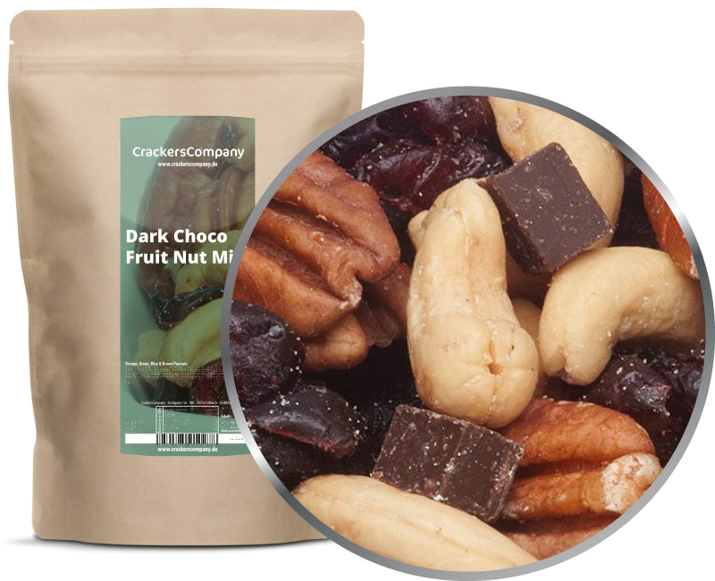 DARK CHOCO FRUIT NUT MIX ZIP bag 600g – ZIP pouch